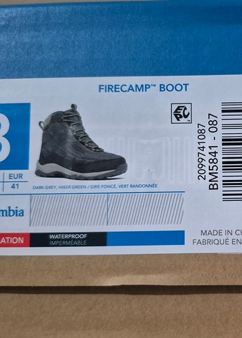 Columbia Firecamp Water Proof Erkek Kısa Bot Dark Grey 41 Numara - Görsel 3