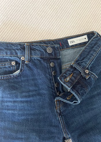 32 Beden Lacivert Regular Fit Kadın Denim Pantolon