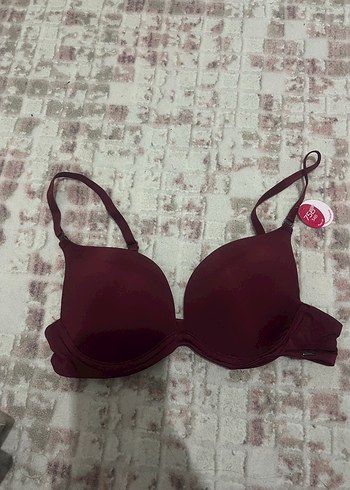 Bordo Düz Basic Sütyen