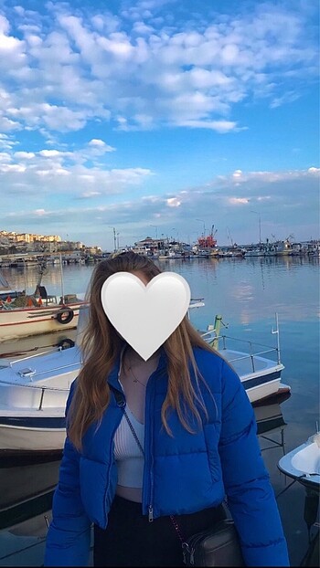 l Beden Crop şişme mont