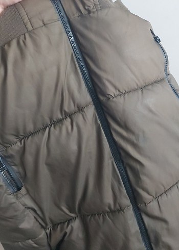 Kürk Detaylı erkek çocuk  Mont - Görsel 3