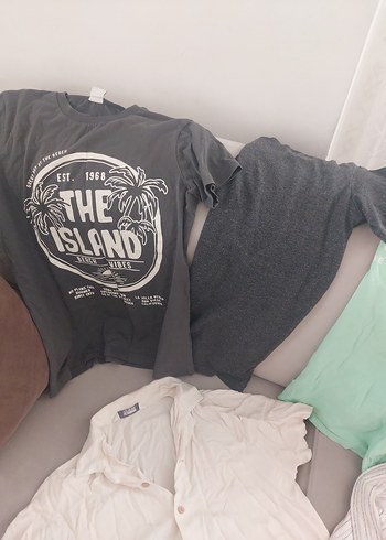 Düğmeli Erkek Kısa Kollu Şortlu Takım toplu - Görsel 5