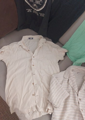 Düğmeli Erkek Kısa Kollu Şortlu Takım toplu - Görsel 6