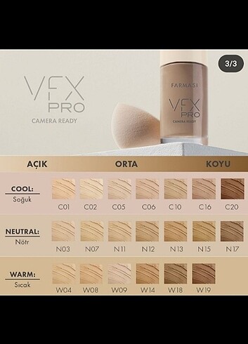 Farmasi VFX pro fondöten C02 