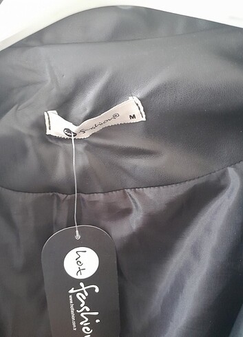 m Beden Deri ceket hiç kullanılmamış moda aksa ürünü kaliteli