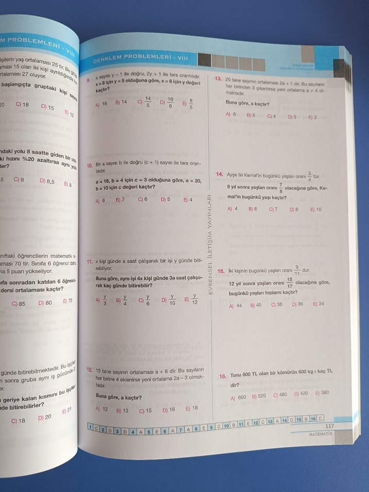 9. Sınıf Matematik Soru Bankası evrensel iletişim yayınları - Görsel 4