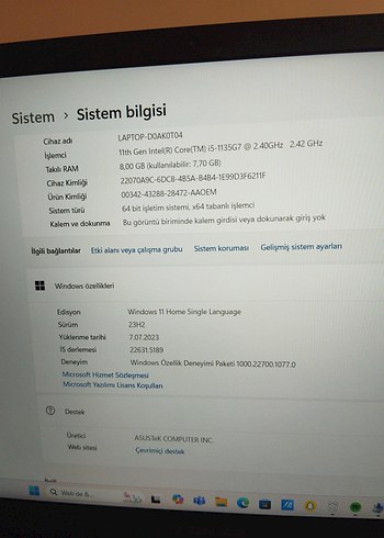 Asus X515EA laptop - Görsel 6