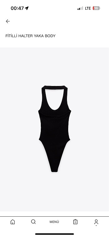 Fitilli halter yaka body