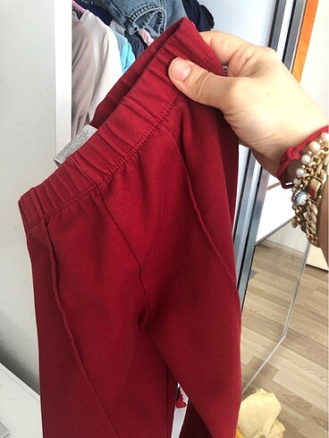 4 Yaş Beden bordo Renk Tayt pantolon