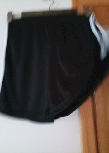 Siyah Elastik Bel Mini Spor Şort - Görsel 3