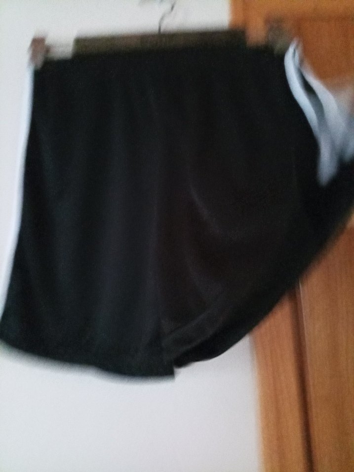 Siyah Elastik Bel Mini Spor Şort - Görsel 3