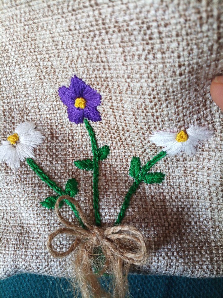 Nakışlı Bohem Çiçekli El Yapımı Çanta - Görsel 3