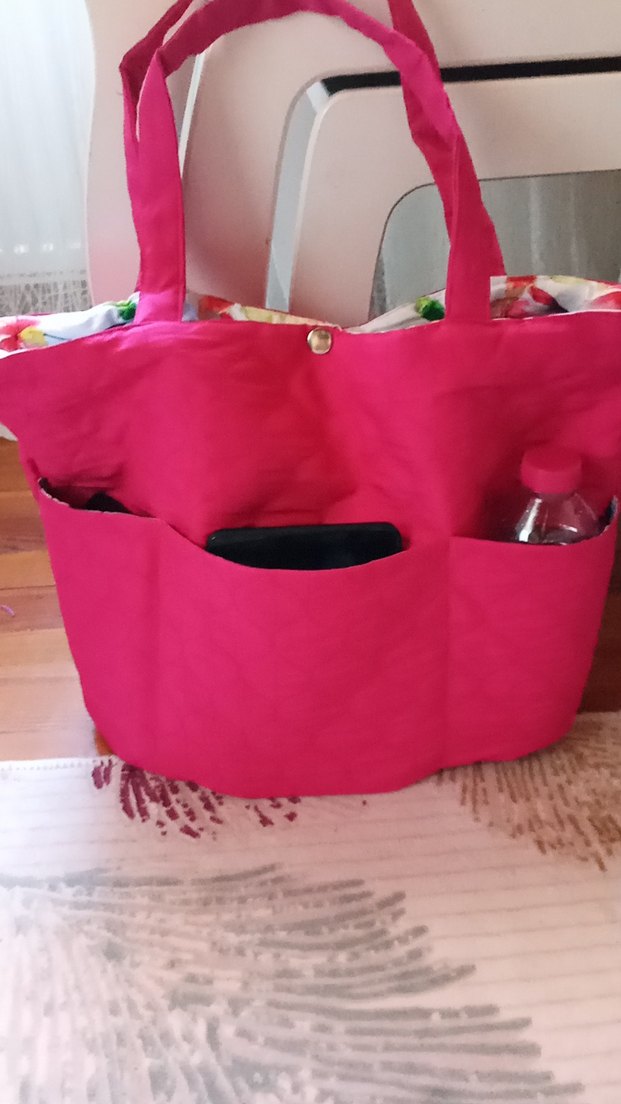 #anne bebek çantası #plaj çanta #kapitone çanta# - Görsel 2