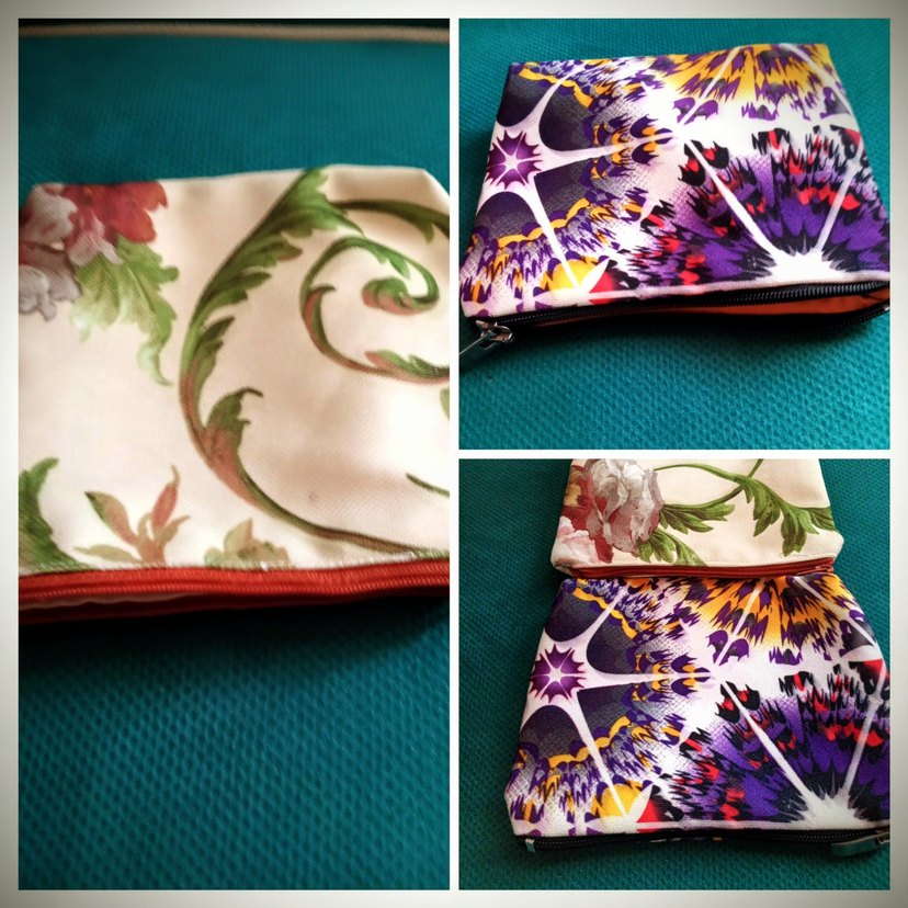 Çiçek Desenli Renkli Bohem# Makyaj Çantası#cüzdan# - Görsel 2