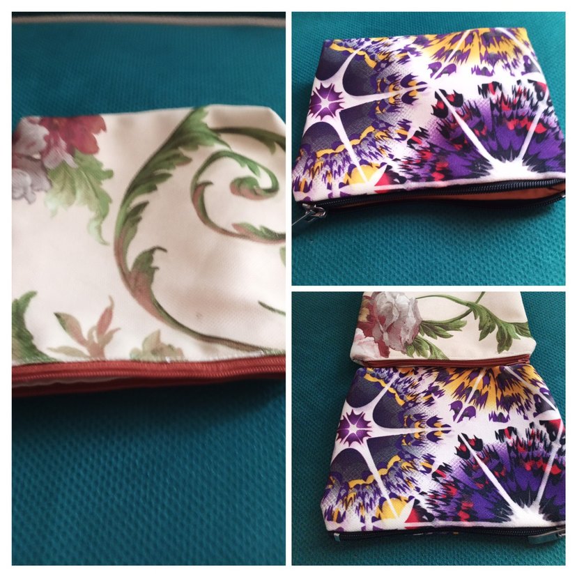 Çiçek Desenli Renkli Bohem# Makyaj Çantası#cüzdan# - Görsel 3