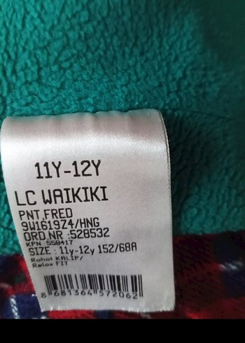 11-12 Yaş Beden mavi Renk #Erkek Çocuk# lacivert # lastikli Pantolon#eşofman#Lc Waikiki#