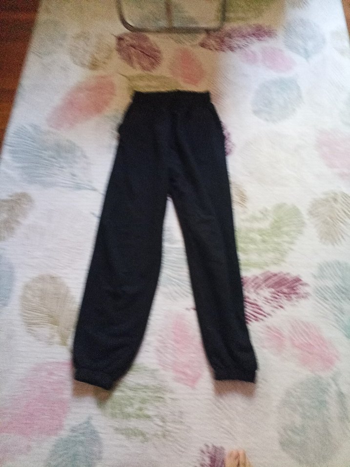 Siyah Rahat Kesim Kadın Eşofman Altı - Görsel 2