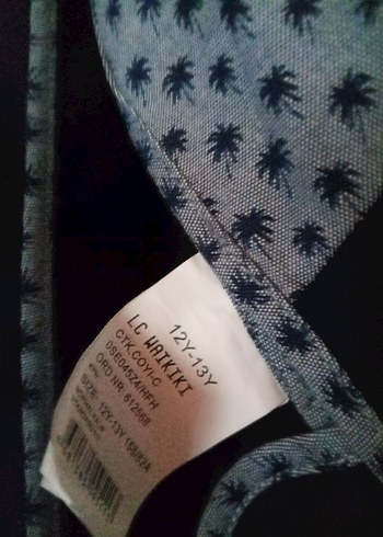 12-13 Yaş Beden mavi Renk Düğmeli #Lacivert #Denim# Erkek çocuk #spor Ceket#