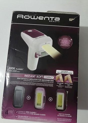Rowenta Instant Soft Compact Lazer Epilasyon Cihazı