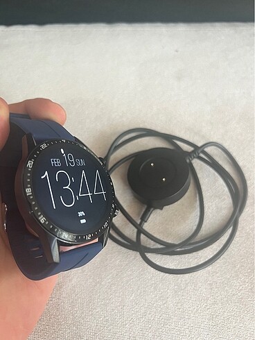 HUAWEİ WATCH GT 2 46 MM SİYAH KASA LACİVERT KORDON