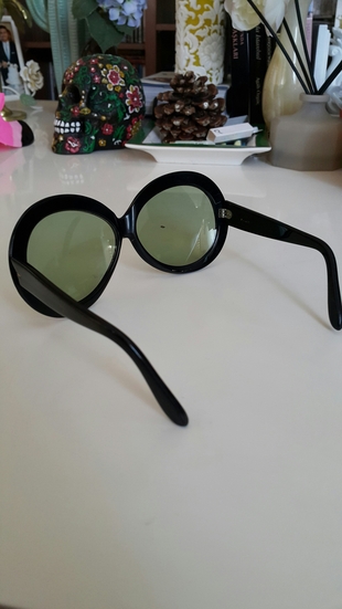 universal Beden siyah Renk Vintage Siyah Gözlük 