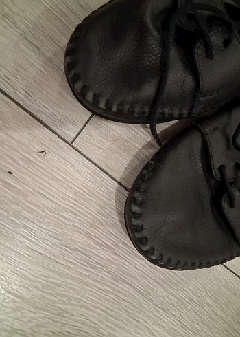 kadın Siyah bağcıklı babet - Görsel 7