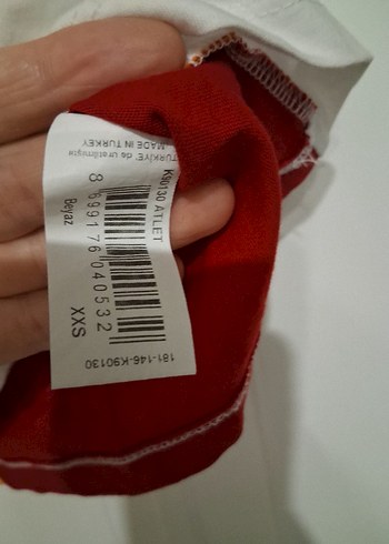 Beyaz Baskılı GALATASARAY Çocuk Atlet - Görsel 3