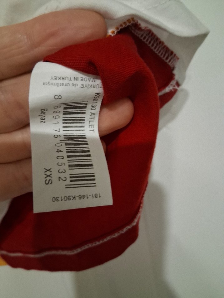 Beyaz Baskılı GALATASARAY Çocuk Atlet - Görsel 3