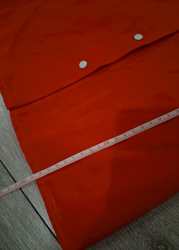 Düğmeli Kırmızı Kısa Kollu kız çocuk Gömlek - Görsel 5