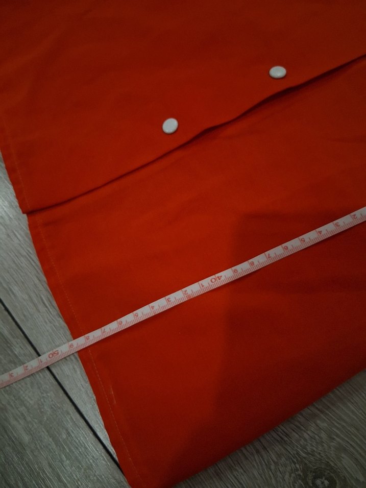 Düğmeli Kırmızı Kısa Kollu kız çocuk Gömlek - Görsel 5