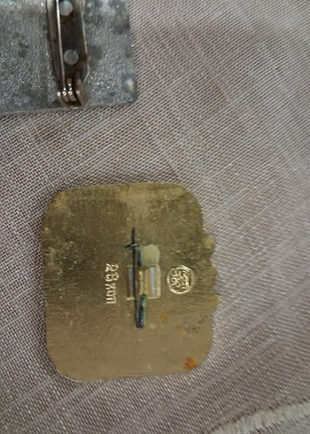 1980 WOKBA Vintage Altın Erkek Rozet - Görsel 2