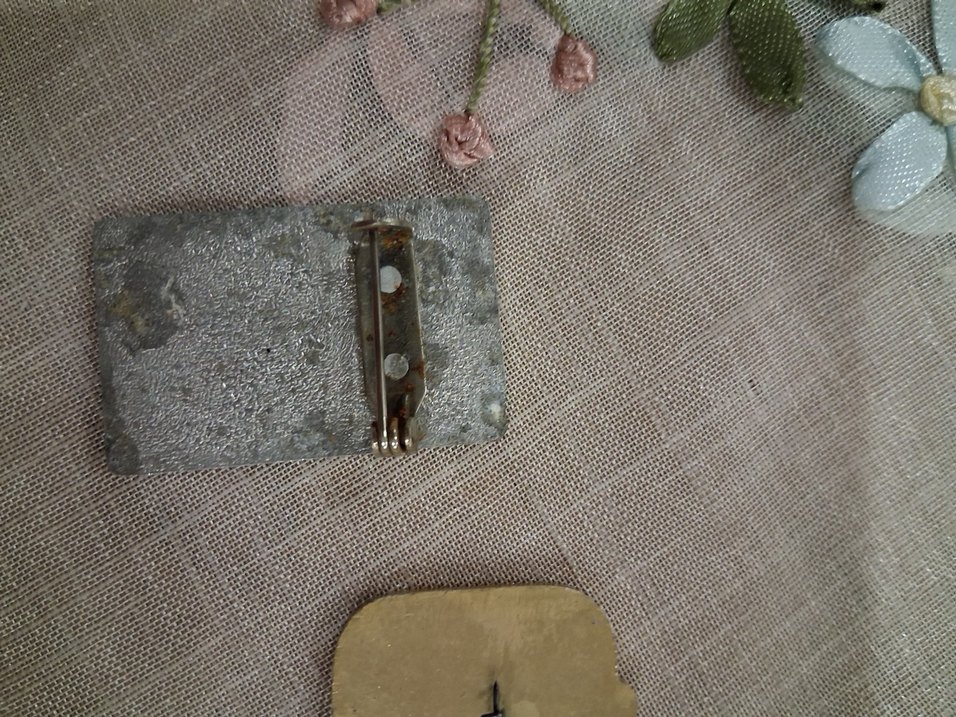 1980 WOKBA Vintage Altın Erkek Rozet - Görsel 3