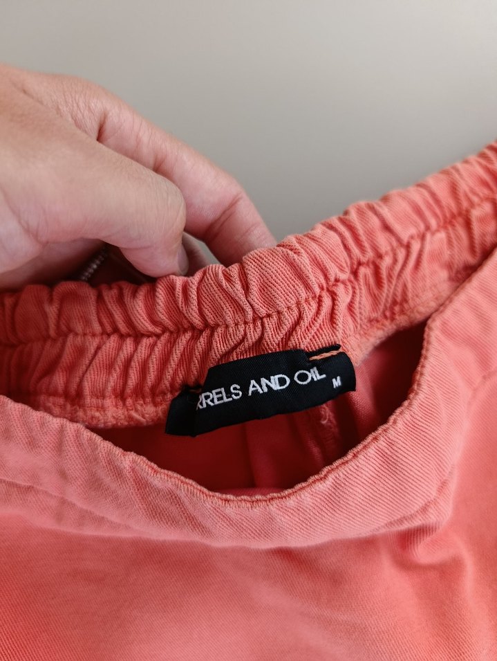 Kot Şort Etek Yandan Fermuarlı - Görsel 5