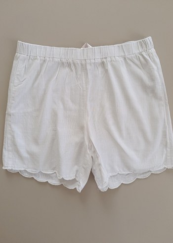 Pamuklu Keten Şortlu Kadın Pijama Takımı - Görsel 10