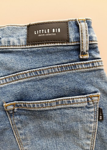 Kadın Mavi Dar Paça Kot Pantolon - Görsel 7