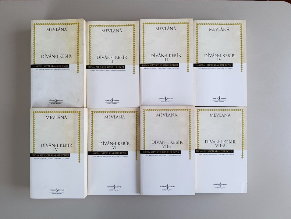 Divân-ı Kebîr  8 Cilt Tam Takım (Hasan Âli Yücel Klasikleri) - Görsel 3