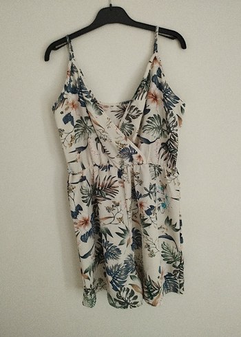 Zara Bohem Desenli Mini Askılı Tulum