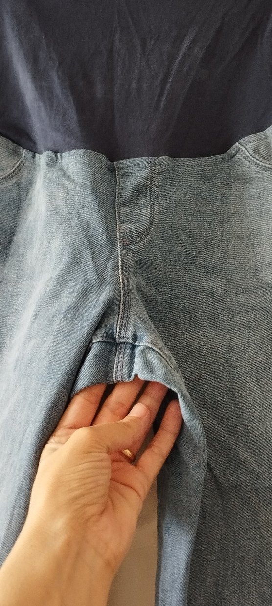 Gevşek Kesim Hamile Kot Pantolon - Görsel 3