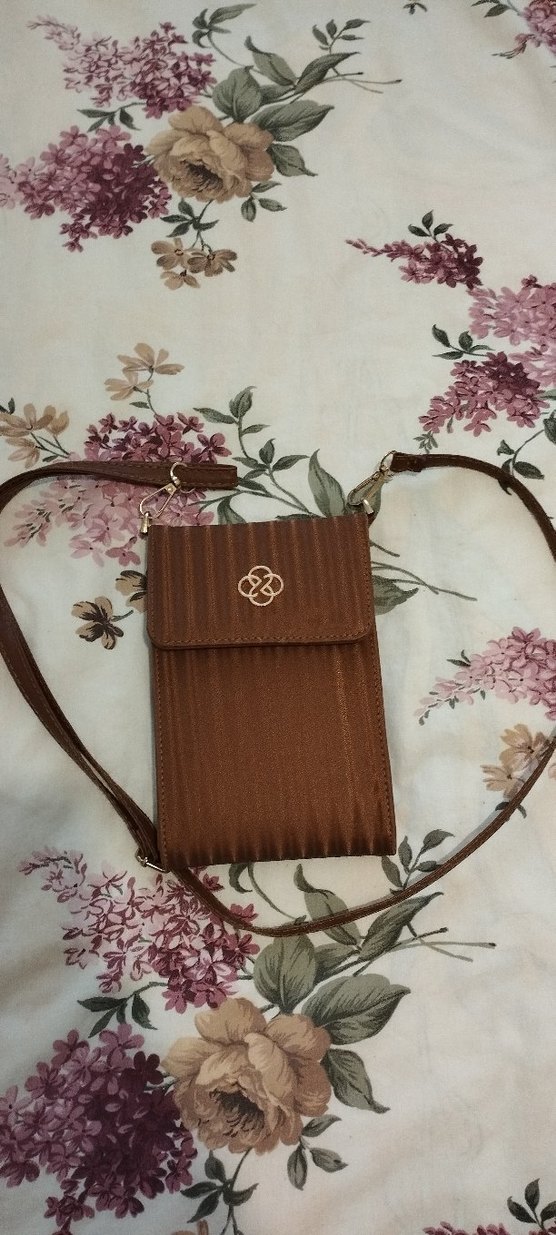 Diger Kahverengi Deri Nakışlı Kadın Çapraz Çanta - Görsel 2