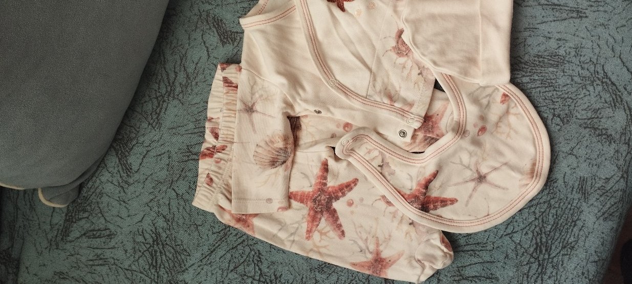 Bebek Kız Baskılı Düğmeli Kolsuz Takım - Görsel 3