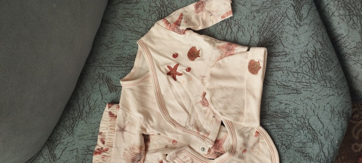 Bebek Kız Baskılı Düğmeli Kolsuz Takım - Görsel 2