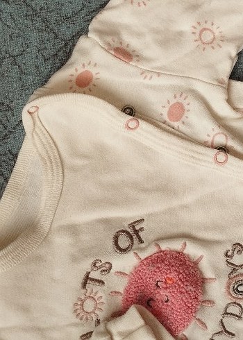 Bebek Kız Örgü Uzun Kollu 3'lü Takım - Görsel 5