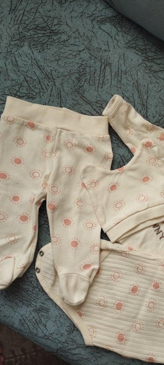 Bebek Kız Örgü Uzun Kollu 3'lü Takım - Görsel 3