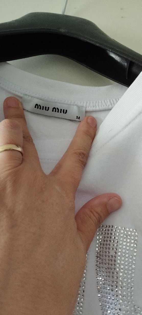 Beyaz Baskılı Pamuklu Kadın Tişört - Görsel 4