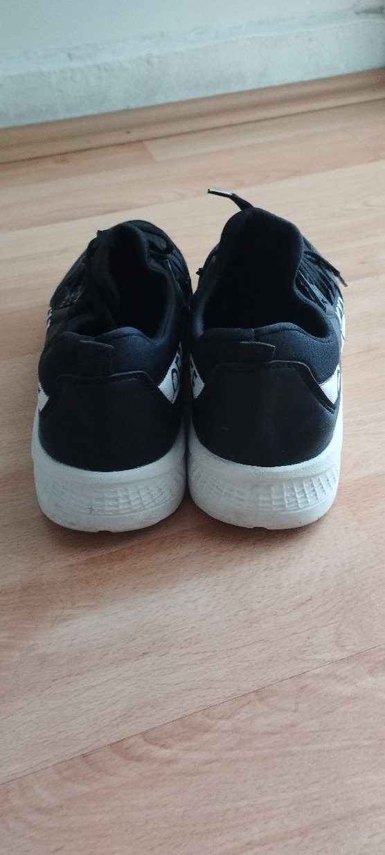 Siyah Bağcıklı Kadın Spor Ayakkabı - Görsel 5