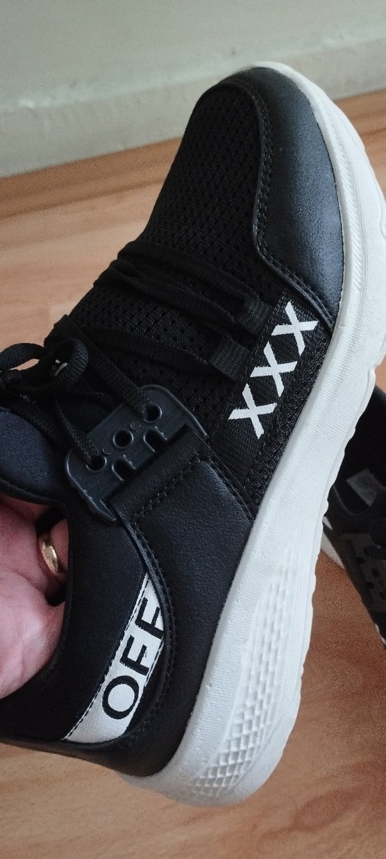 Siyah Bağcıklı Kadın Spor Ayakkabı - Görsel 4