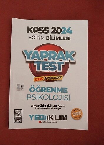 Ogrenme ve ölçme yaprak test