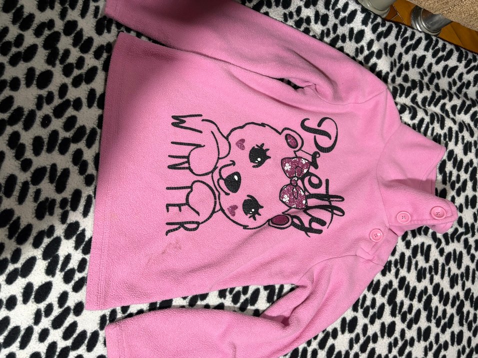 Kız Çocuk Pastel Renkli Fermuarlı Sweatshirt ve Pantolon - Görsel 4