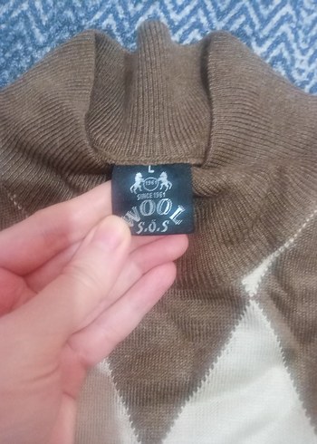 Diğer Erkek Kahverengi Triko Kazak