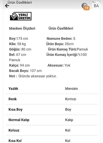 s Beden kırmızı Renk Kırmızı crop bluz